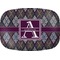 Knit Argyle Melamine Platter (Personalized)