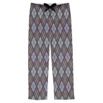 Knit Argyle Mens Pajama Pants - XS