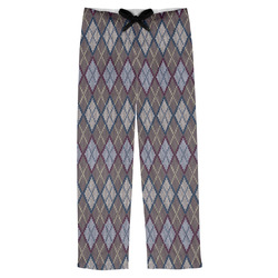 Knit Argyle Mens Pajama Pants (Personalized)