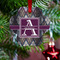 Knit Argyle Metal Paw Ornament - Lifestyle