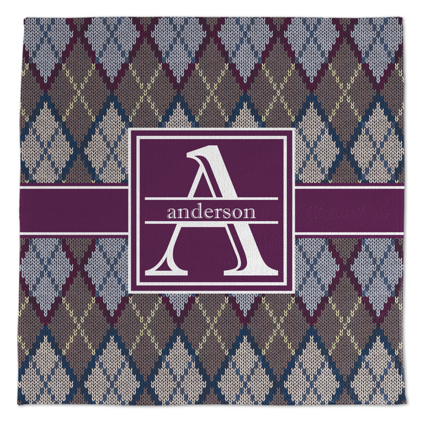 Custom Knit Argyle Microfiber Dish Towel (Personalized)