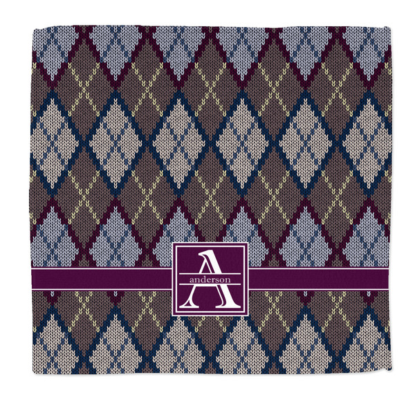 Custom Knit Argyle Microfiber Dish Rag (Personalized)