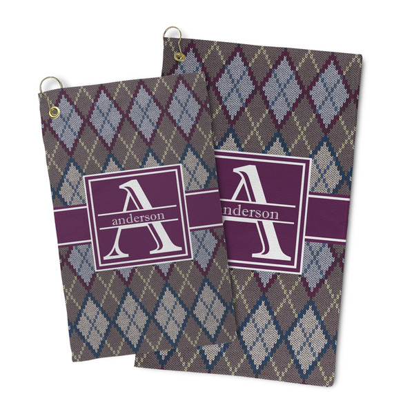 Knit Argyle Microfiber Golf Towel - PARENT/MAIN