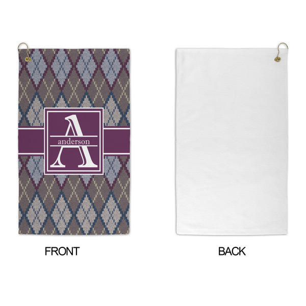 Knit Argyle Microfiber Golf Towels - APPROVAL