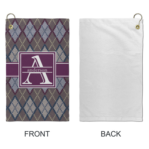Knit Argyle Microfiber Golf Towels - Small - APPROVAL