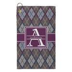 Knit Argyle Microfiber Golf Towel - Small (Personalized)