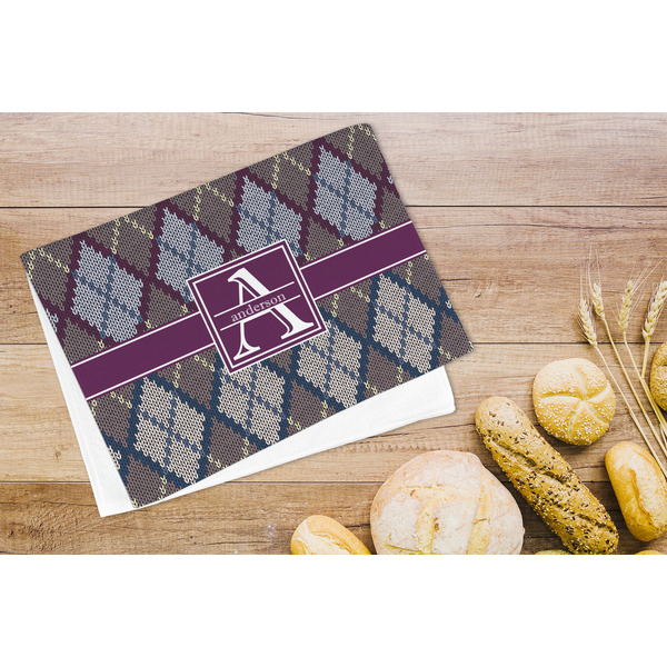 Knit Argyle Microfiber Kitchen Towel - LIFESTYLE