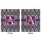 Knit Argyle Minky Blanket - 50"x60" - Double Sided - Front & Back