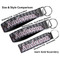 Knit Argyle Multiple Key Ring comparison sizes