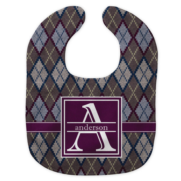 Knit Argyle New Bib Flat Approval