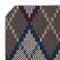 Knit Argyle Octagon Placemat - Single front (DETAIL)