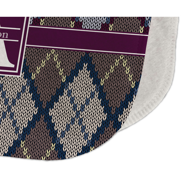 Knit Argyle Old Burp Detail