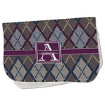 Knit Argyle Burp Cloth - Fleece w/ Name and Initial