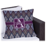 Knit Argyle Outdoor Pillow - 16" (Personalized)