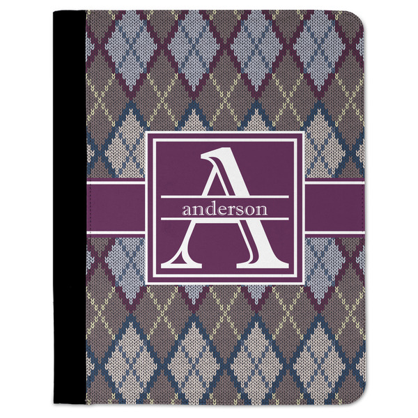 Custom Knit Argyle Padfolio Clipboard - Large (Personalized)