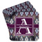 Knit Argyle Paper Coasters - Front/Main