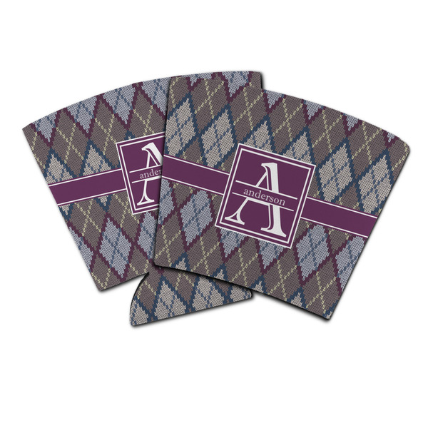 Custom Knit Argyle Party Cup Sleeve (Personalized)