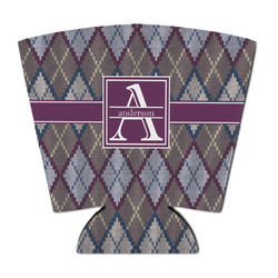 Knit Argyle Party Cup Sleeve - with Bottom (Personalized)