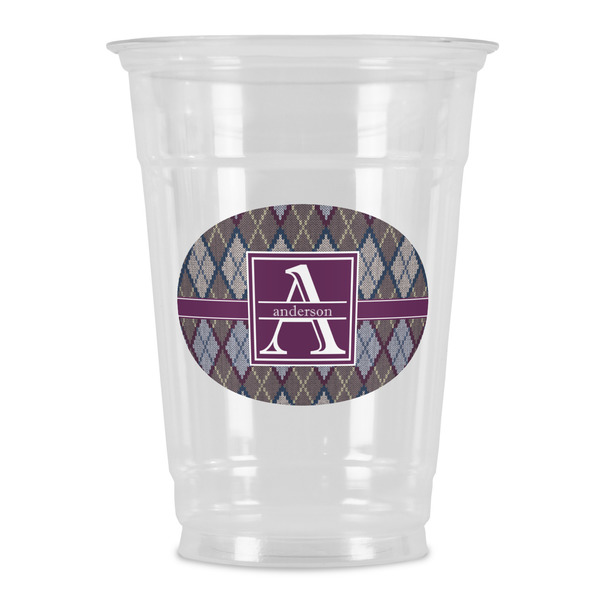 Custom Knit Argyle Party Cups - 16oz (Personalized)