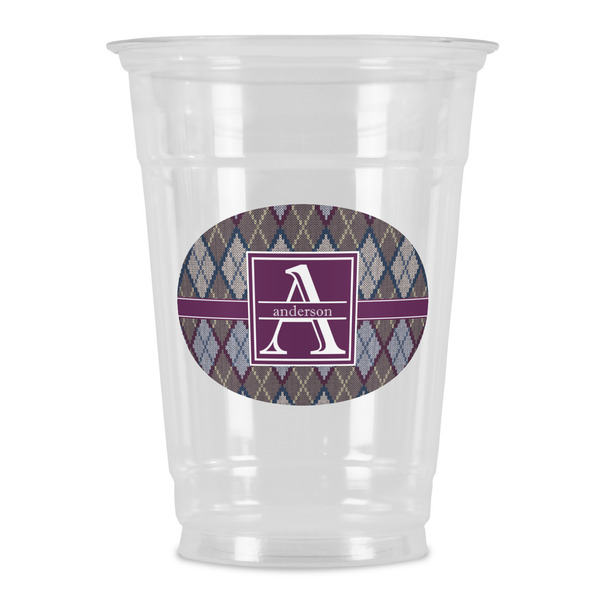 Custom Knit Argyle Party Cups - 16oz (Personalized)