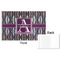 Knit Argyle Disposable Paper Placemat - Front & Back