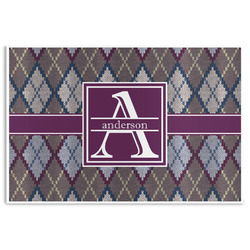 Knit Argyle Disposable Paper Placemats (Personalized)