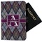 Knit Argyle Passport Holder - Fabric (Personalized)