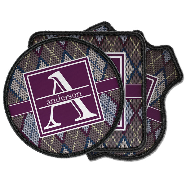 Custom Knit Argyle Iron on Patches (Personalized)