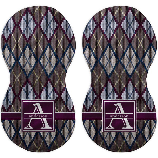 Knit Argyle Peanut Shaped Burps - Approval