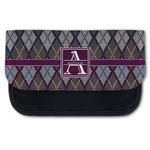 Knit Argyle Canvas Pencil Case w/ Name and Initial