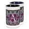Knit Argyle Ceramic Pencil Holder - Large