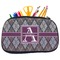 Knit Argyle Neoprene Pencil Case - Medium w/ Name and Initial