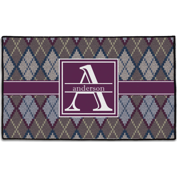 Custom Knit Argyle Door Mat - 60"x36" (Personalized)