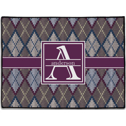 Knit Argyle Door Mat (Personalized)