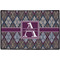 Knit Argyle Personalized Door Mat - 36x24 (APPROVAL)