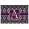 Knit Argyle Personalized Placemat (Back)