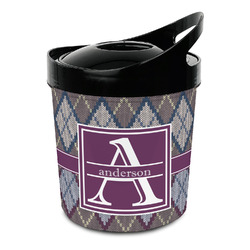 Knit Argyle Plastic Ice Bucket (Personalized)