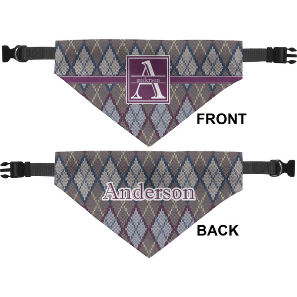 Knit Argyle Pet Bandana Approval