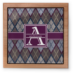 Knit Argyle Pet Urn w/ Name and Initial