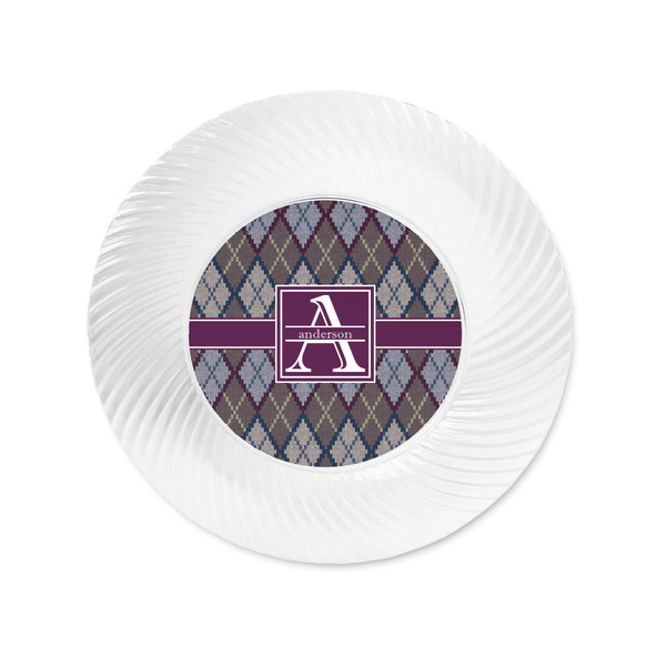 Knit Argyle Plastic Party Appetizer & Dessert Plates - Approval