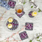 Knit Argyle Plastic Party Appetizer & Dessert Plates - In Context
