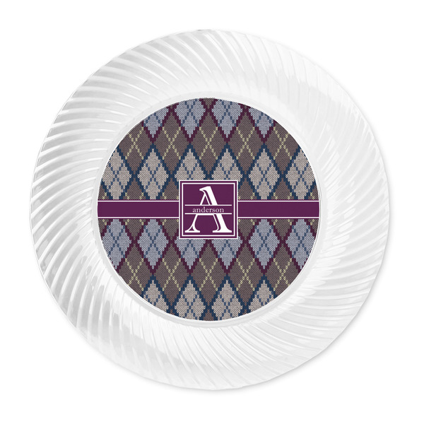 Knit Argyle Plastic Party Dinner Plates - Approval