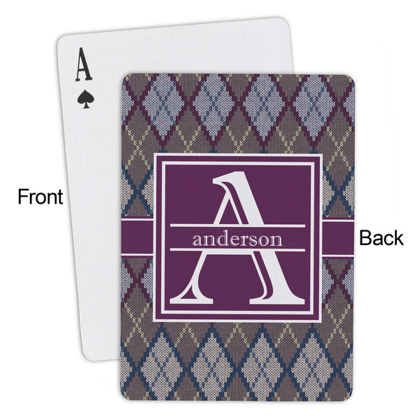 Knit Argyle Playing Cards - Approval