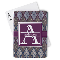 Knit Argyle Playing Cards (Personalized)