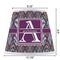 Knit Argyle Poly Film Empire Lampshade - Dimensions
