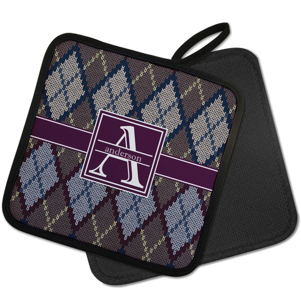Knit Argyle Pot Holders - PARENT MAIN