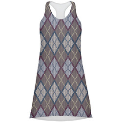 Knit Argyle Racerback Dress - Large
