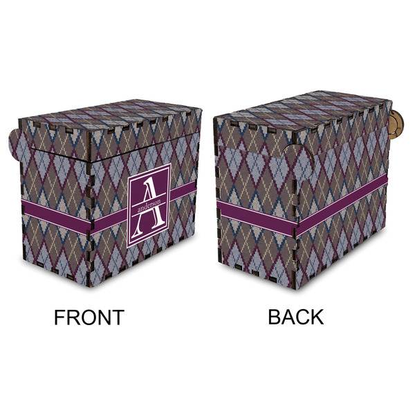 Knit Argyle Recipe Box - Full Color - Approval