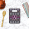 Knit Argyle Rectangle Trivet with Handle - LIFESTYLE