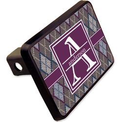 Knit Argyle Rectangular Trailer Hitch Cover - 2" (Personalized)